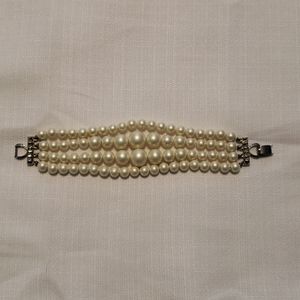 4 string artificial pearl bracelet